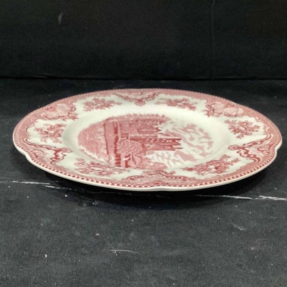 Johnson Brothers Old Britain Cstles Dinner Plate, Vintage Pink Transferware - Picture 11 of 11